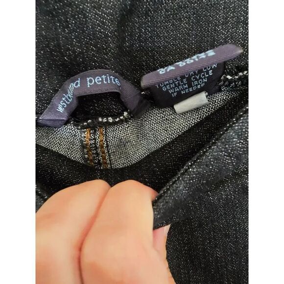 Westbound Petites 6P Pants Park Avenue Fit Denim looking - Picture 5 of 7